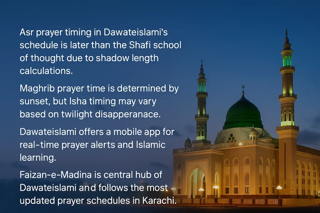 How Dawateislami Prayer Times Are Determined