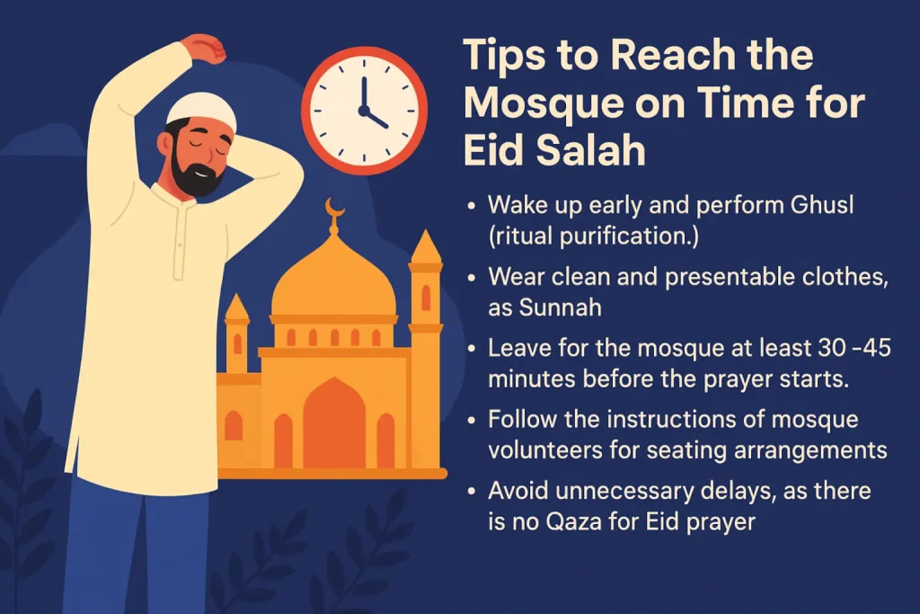 Tips to Reach the Mosque on Time for Eid Salah